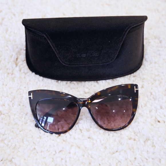 NWT Tom Ford Nika Cat Eye Sunglasses - Picture 3 of 7